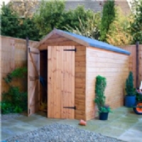 Garden Shed BillyOh Deluxe Apex Double Door Windowless 10' x 6' Wooden Shed