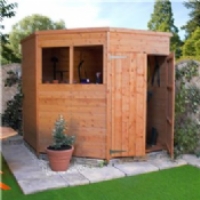 Garden Shed Billyoh Corner Shed 7' x 7' Wooden Shed